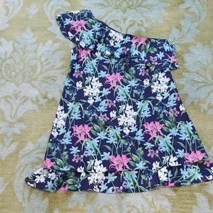 One Shoulder Floral Dress - Size 10